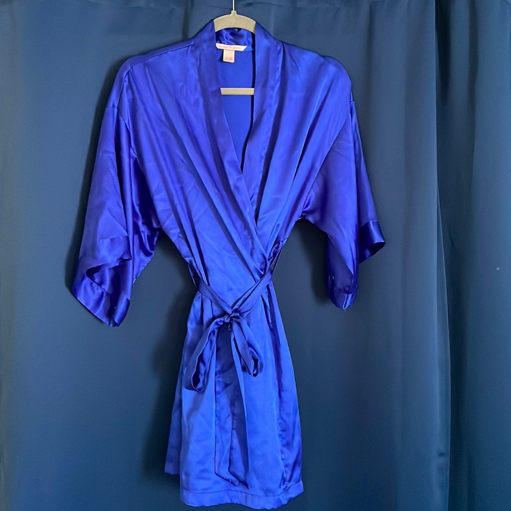 Victoria secret royal blue robe size S/M